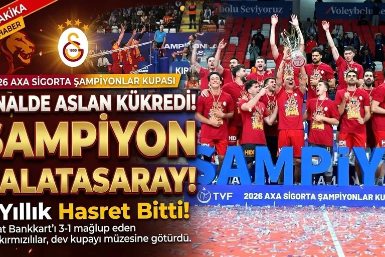 Voleybol Şampiyonlar Kupası'nda Zafer 7 Yıl Aradan Sonra Galatasaray'ın